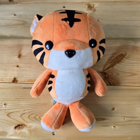 Bellzi Tiger Plush Orange Stuffed Animal Kawaii Discontinued Soft Toy Gift‎ Kids - Picture 4 of 10